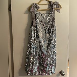 Red Dress Boutique- Silver Sequin Dress